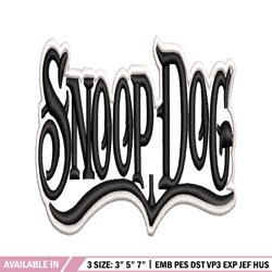 Snoop Dogg embroidery design, Snoop Dogg embroidery, logo design, embroidery file, logo shirt, Digital download