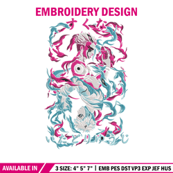 Sukuna x Yuji Embroidery Design, Jujutsu Embroidery,Embroidery File, Anime Embroidery, Anime shirt, Digital download