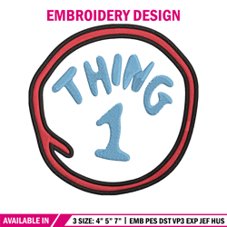 Thing  logo Embroidery Design, Embroidery File, logo Embroidery, logo shirt, Embroidery design, Digital download