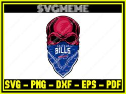 Bandanas Buffalo Bills Nfl SVG PNG DXF EPS PDF Clipart For Cricut Bandanas Buffa,NFL svg,NFL Football,Super Bowl, Super