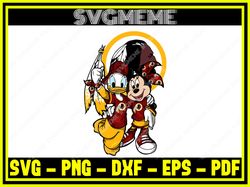 Daffy Minnie Washington Redskins Nfl SVG PNG DXF EPS PDF Clipart For Cricut Daff,NFL svg,NFL Football,Super Bowl, Super