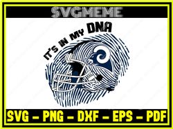DNA Los Angeles Rams Nfl SVG PNG DXF EPS PDF Clipart For Cricut DNA Los Angeles ,NFL svg,NFL Football,Super Bowl, Super