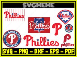 Philadelphia Phillies MLB Baseball SVG PNG DXF EPS PDF Clipart For Cricut SVG Di,NFL svg,NFL Football,Super Bowl, Super