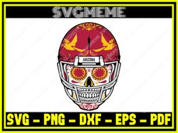 Sugar Skull Arizona Cardinals Nfl SVG PNG DXF EPS PDF Clipart For Cricut Sugar S,NFL svg,NFL Football,Super Bowl, Super