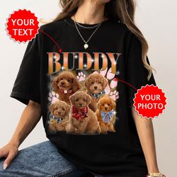 Custom Bootleg Rap Tee, Custom Dog Bootleg Shirt, Custom Pet Vintage Tshirts, Personalized Dog Bootleg Shirt, Custom Dog