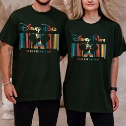 Retro Disney Dad Shirt, Disney Mom Shirt, Scan For Payment Shirt, Disney Family Trip Shirt, Disney Vacation Tee, Family
