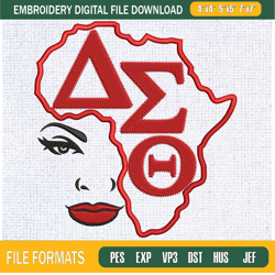 Girl Afro Africa Embroidery Designs, Historically Black Colleges and Universitie,Embroidery Design,Embroidery svg,Machin