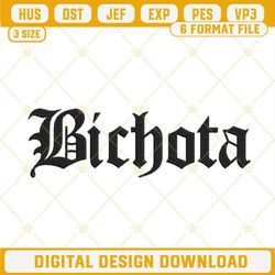 Bichota Logo Embroidery Designs, Karol G Embroidery Files.jpg