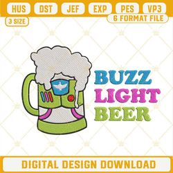 Buzz Light Beer Embroidery Designs, Buzz Lightyear Toy Story Drinks Machine Embroidery Files.jpg