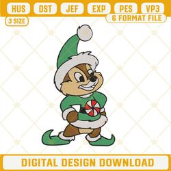 Chip And Dale Merry Christmas Embroidery Design Files.jpg