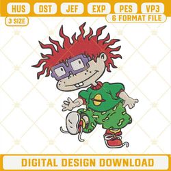 Chuckie Finster Rugrats Machine Embroidery Design File-Jeannie shop