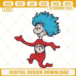 Thing One Embroidery Designs, Dr Seuss Thing 1 Embroidery Files.jpg