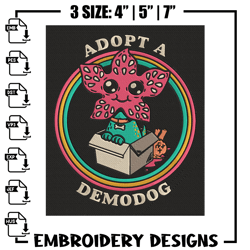 Adpot a demodog Embroidery Design, Demodog Embroidery, Embroidery File, Anime Embroidery, Anime shirt, Digital download