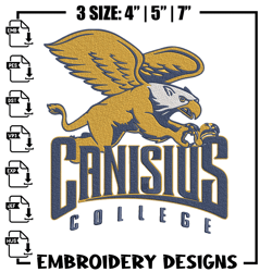 Canisius College Logo embroidery design, NCAA embroidery,Sport embroidery,logo sport embroidery,Embroidery design