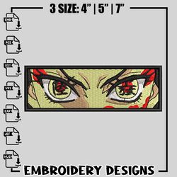 Daki Eyes embroidery design, Kimetsu no Yaiba embroidery, anime design, logo design, anime shirt, Instant download 1