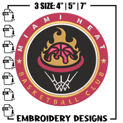 Miami Heat basketball embroidery design,NBA embroidery, Sport embroidery, Embroidery design, Logo sport embroidery