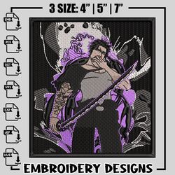 Yami Sukehiro embroidery design, black clover embroidery, Embroidery shirt, anime design, anime shirt, Instant download
