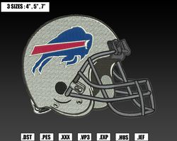 Buffalo Bills Helmet Embroidery Designs, Machine Embroidery Files, NFL Embroidery Files44