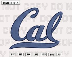 California Golden Bears Embroidery Designs, NCAA Logo Embroidery Files, Machine Embroidery Pattern54