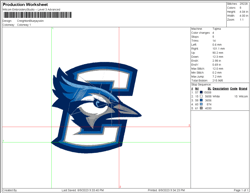 Creighton Bluejays Embroidery Designs, NCAA Logo Embroidery Files, Machine Embroidery Pattern89