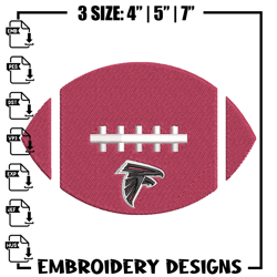 Atlanta Falcons Ball embroidery design, Atlanta Falcons embroidery, NFL embroidery, sport embroidery166