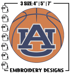 Auburn University logo embroidery design, NCAA embroidery, Sport embroidery,Embroidery design,Logo s198