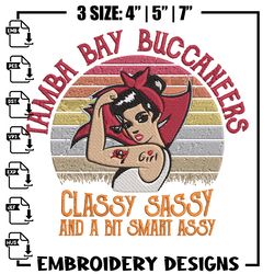 Buccaneers Classy Sassy And A Bit Smart Assy embroidery design, Buccaneers embroidery, NFL embroider481