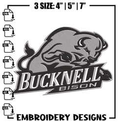 Bucknell Bison Logo embroidery design, NCAA embroidery, Sport embroidery,Logo sport embroidery,Embro482