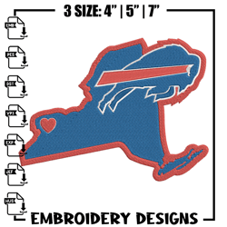 Buffalo Bills embroidery design, Buffalo Bills embroidery, NFL embroidery, logo sport embroidery, em489