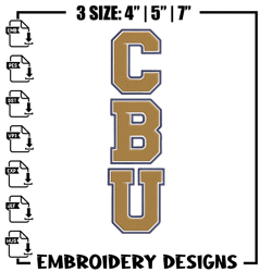 Cal Baptist Lancers logo embroidery design,NCAA embroidery,Sport embroidery,logo sport embroidery,Em525