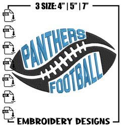 Carolina Panthers Football embroidery design, Carolina Panthers embroidery, NFL embroidery, logo spo573