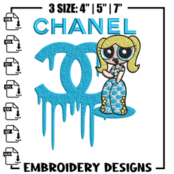 Chanel blue girl Embroidery Design, Chanel Embroidery, Brand Embroidery, Embroidery File, Logo shirt627