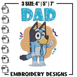 Dad Bluey Embroidery, Bluey Cartoon Embroidery, cartoon Embroidery, cartoon shirt, Embroidery File, 882