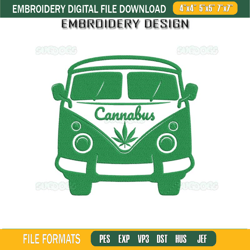 Cannabis Bus Embroidery Design File65