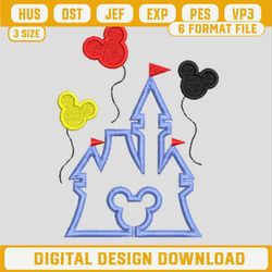 Castle Disney Design, Disney Embroidery Files, Castle Embroidery Design.jpg