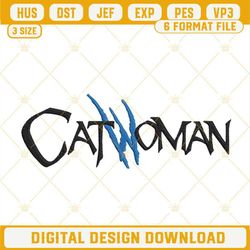 Catwoman Logo Embroidery Designs, Superhero DC Comics Machine Embroidery Files.jpg