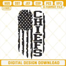 Chiefs US Flag Embroidery Files, Kansas City Football Embroidery Designs.jpg