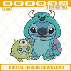 Monster Inc Stitch Machine Embroidery Design File.jpg
