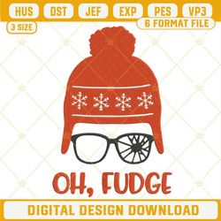 Oh Fudge Merry Christmas Embroidery Designs, A Christmas Story Embroidery Designs.jpg