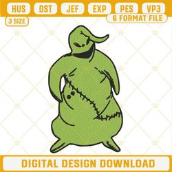 Oogie Boogie Embroidery Designs, Boogie Man Nightmare Before Christmas Embroidery Files.jpg