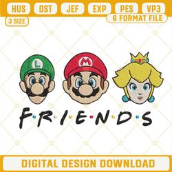 Super Mario Friends Embroidery Designs, Mario Bros Machine Embroidery Files.jpg