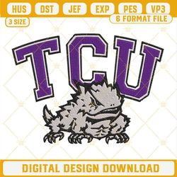 TCU Horned Frogs Logo Embroidery Design Files.jpg