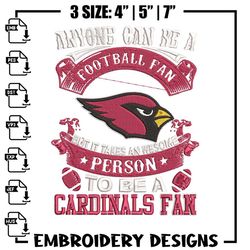 Arizona Cardinals Fan embroidery design, Cardinals embroidery, NFL embroidery, sport embroidery, embroidery design,Embro