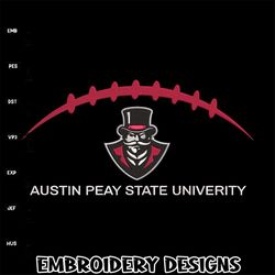 Austin Peay State logo embroidery design, NCAA embroidery, Sport embroidery,logo sport embroidery, Embroidery design.,An