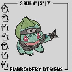 Bubasaur uchiha ,Embroideryroidery design, Pokemon ,Embroideryroidery, anime design, logo design, anime shirt, Digital d