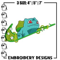 Bubasaur nike ,Embroideryroidery design, Pokemon ,Embroideryroidery, nike design, anime design, anime shirt, Digital dow