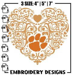 Cemson tigers heart embroidery design, Sport embroidery, logo sport embroidery, Embroidery design,NCAA embroideryEMB.jpg