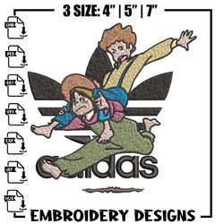 Cartoon adidas Embroidery Design, Adidas Embroidery, Embroidery File, Cartoon Embroidery, Logo shirt, Digital downloadEM