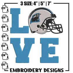 Carolina Panthers Love embroidery design, Panthers embroidery, NFL embroidery, sport embroidery, embroidery design,Embro