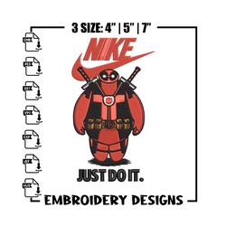 Deadpool funny Nike Embroidery design, Deadpool funny Embroidery, Nike design, Embroidery file, Instant download.jpg